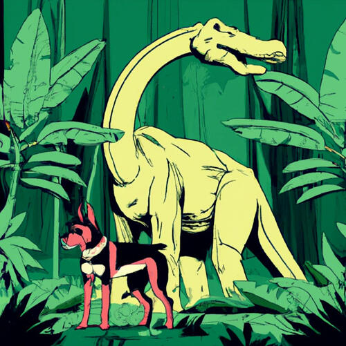 The Dog and the Dinosaur